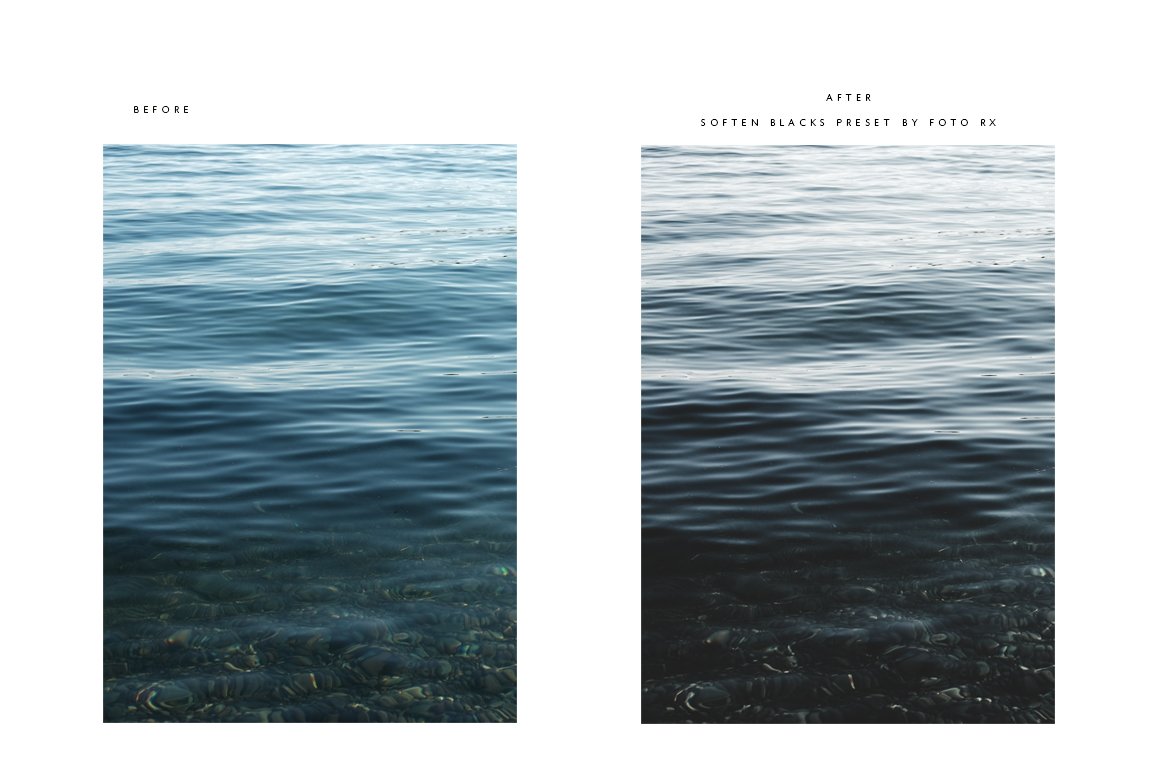 foto rx mm presets soften blacks before and afters cm 616