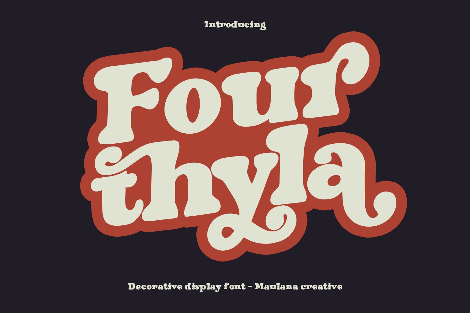 Fourthyla Handwritten Display Serif cover image.