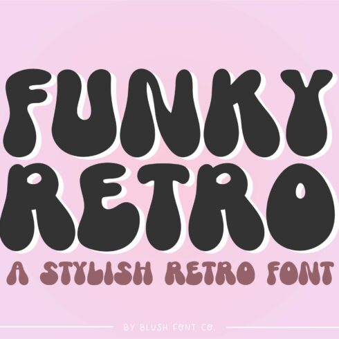 FUNKY RETRO Boho Bubble Font cover image.