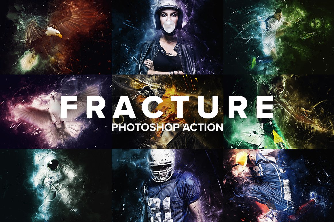 Fracture Photoshop Actioncover image.