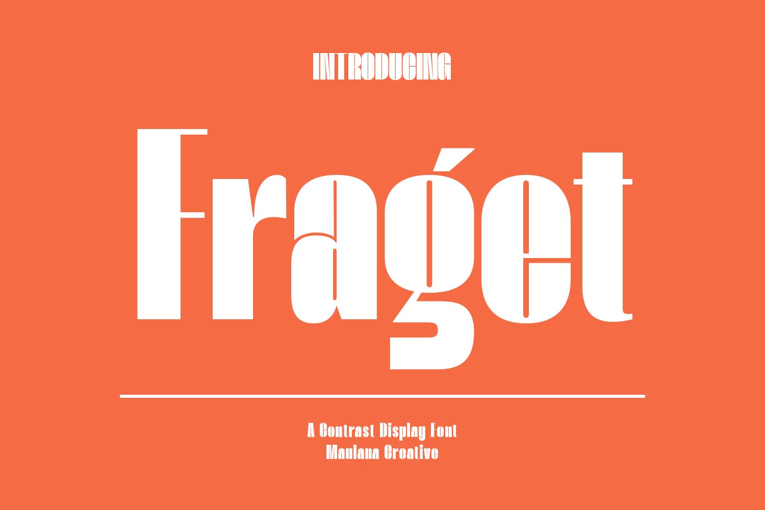 Fraget Display Sans Font cover image.