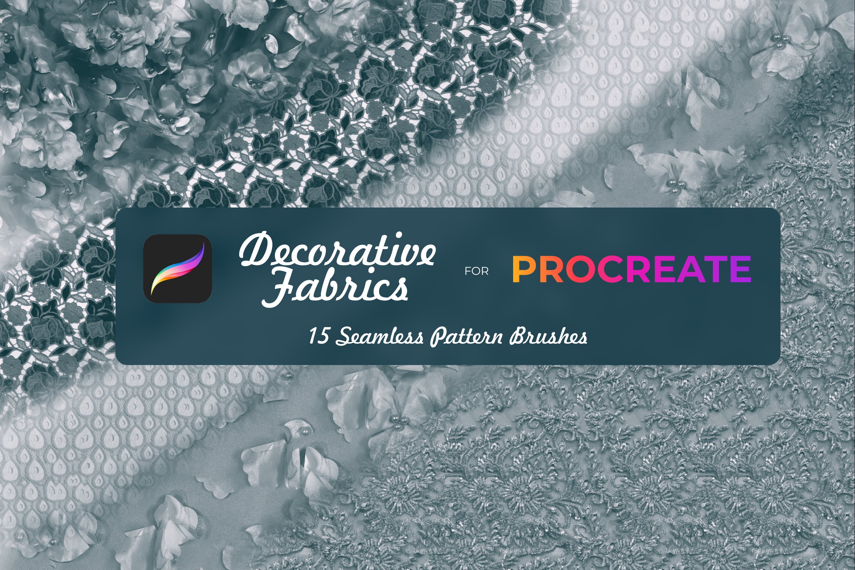 Decorative fabrics brushes Procreatepreview image.