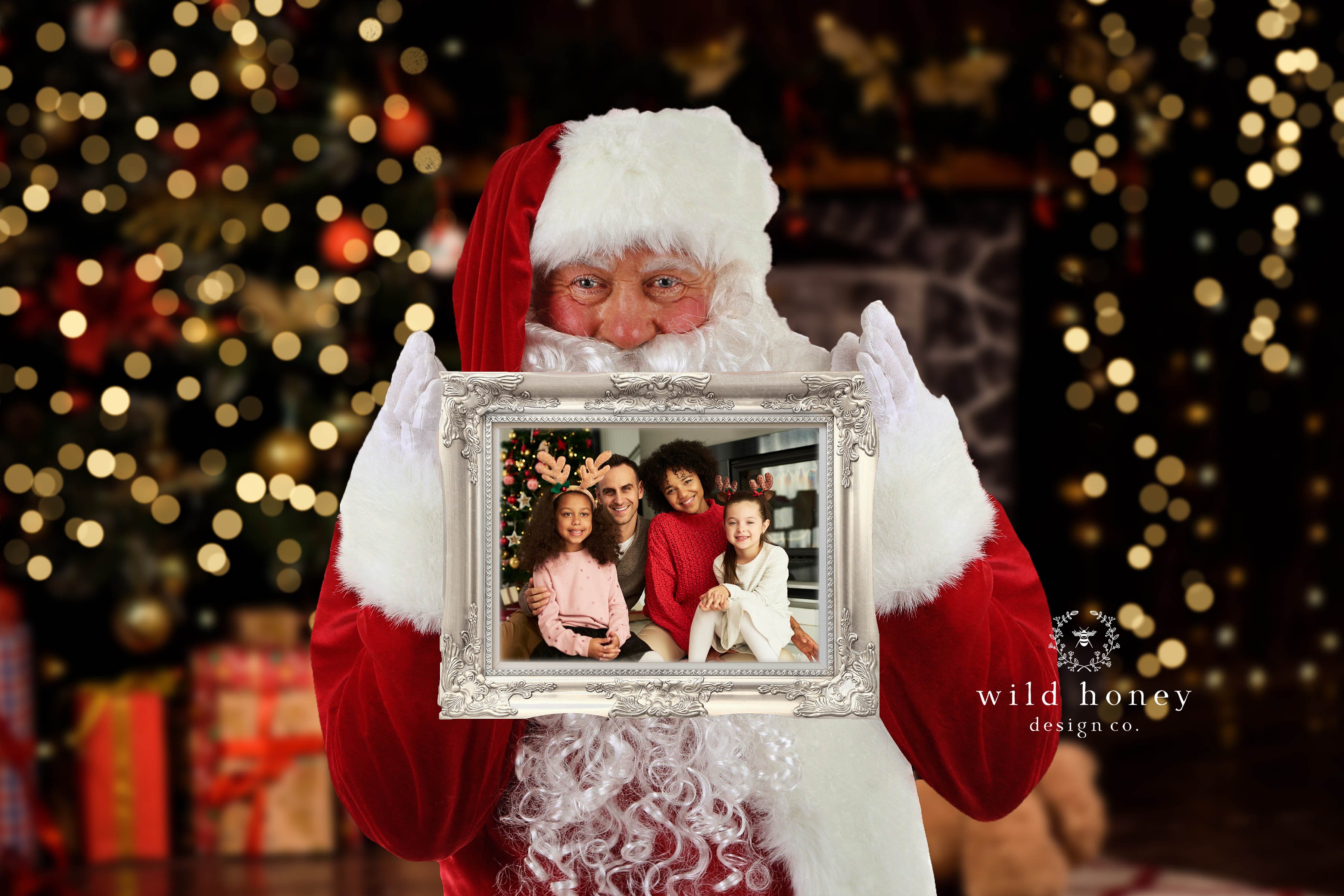 Santa with Frame Digital Backdropcover image.