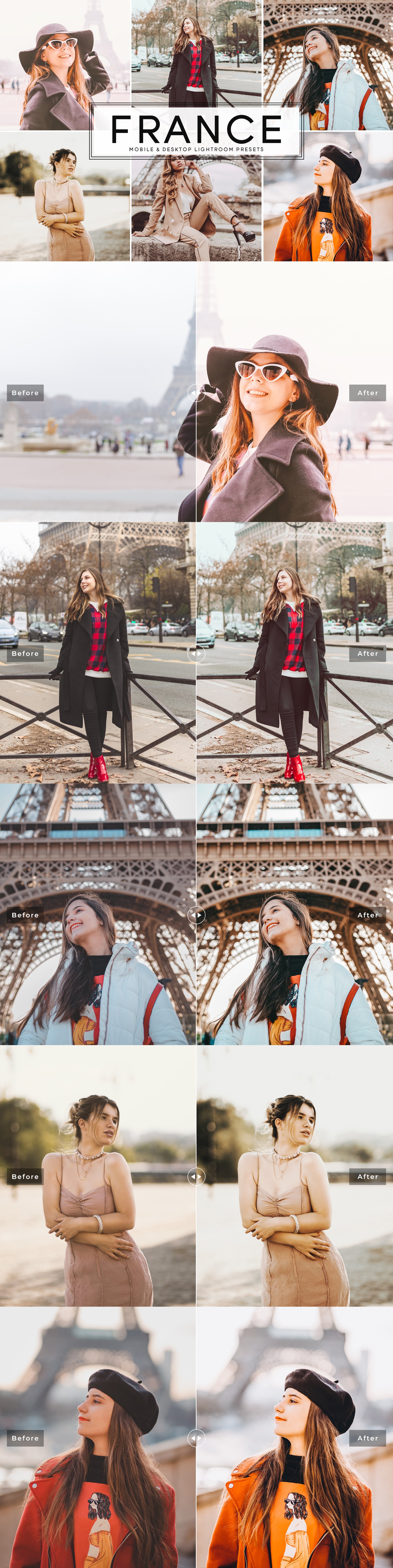 France Lightroom Presets Packcover image.