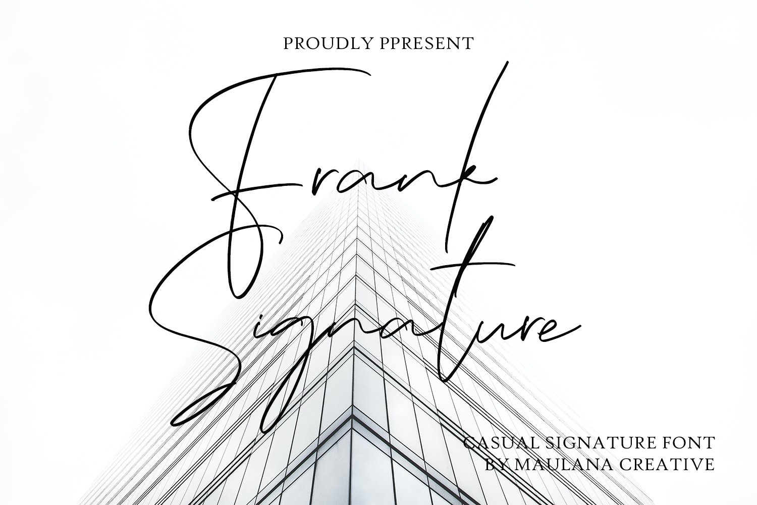 Frank Casual Signature Font cover image.