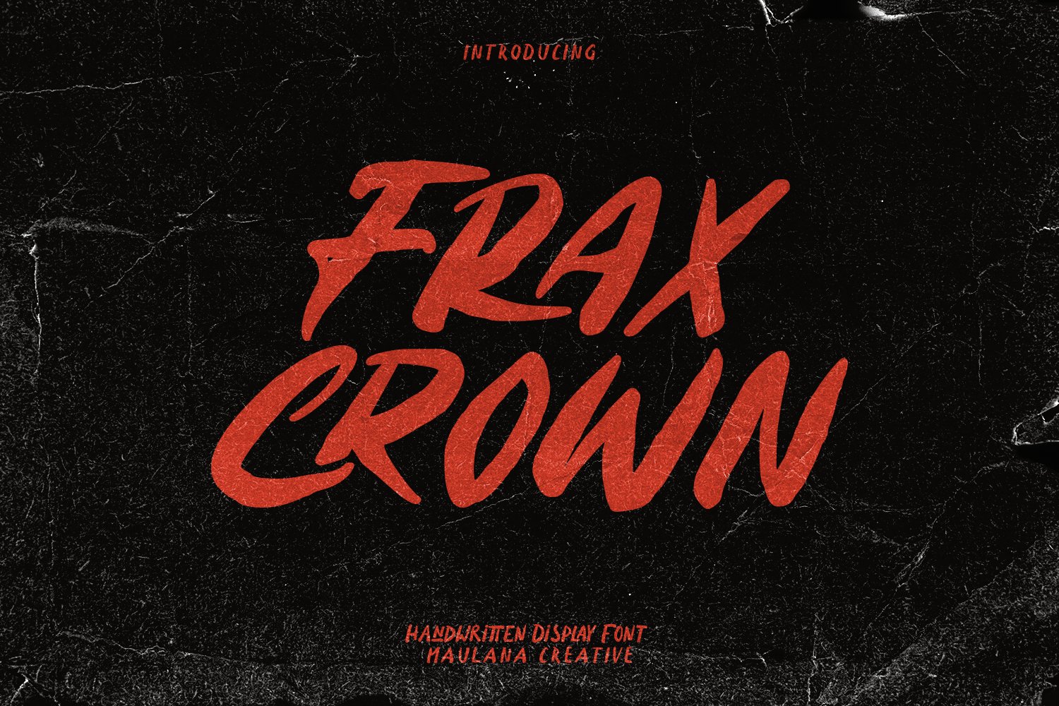 Fraxcrwon Handwritten Brush Font cover image.