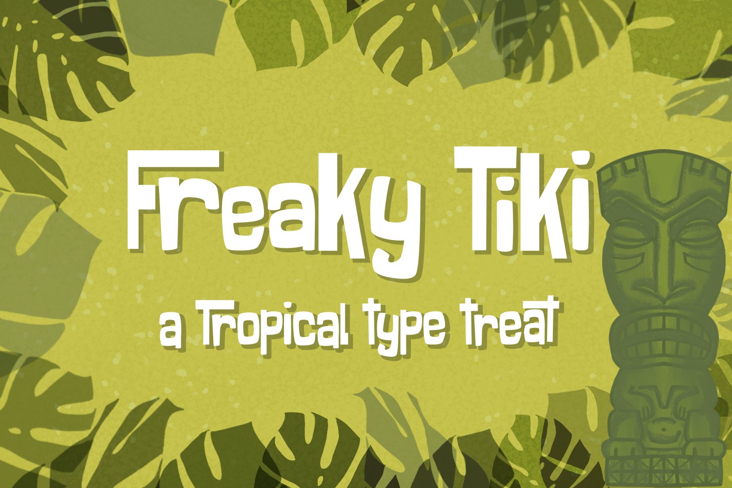 Freaky Tiki Font with Dingbats cover image.