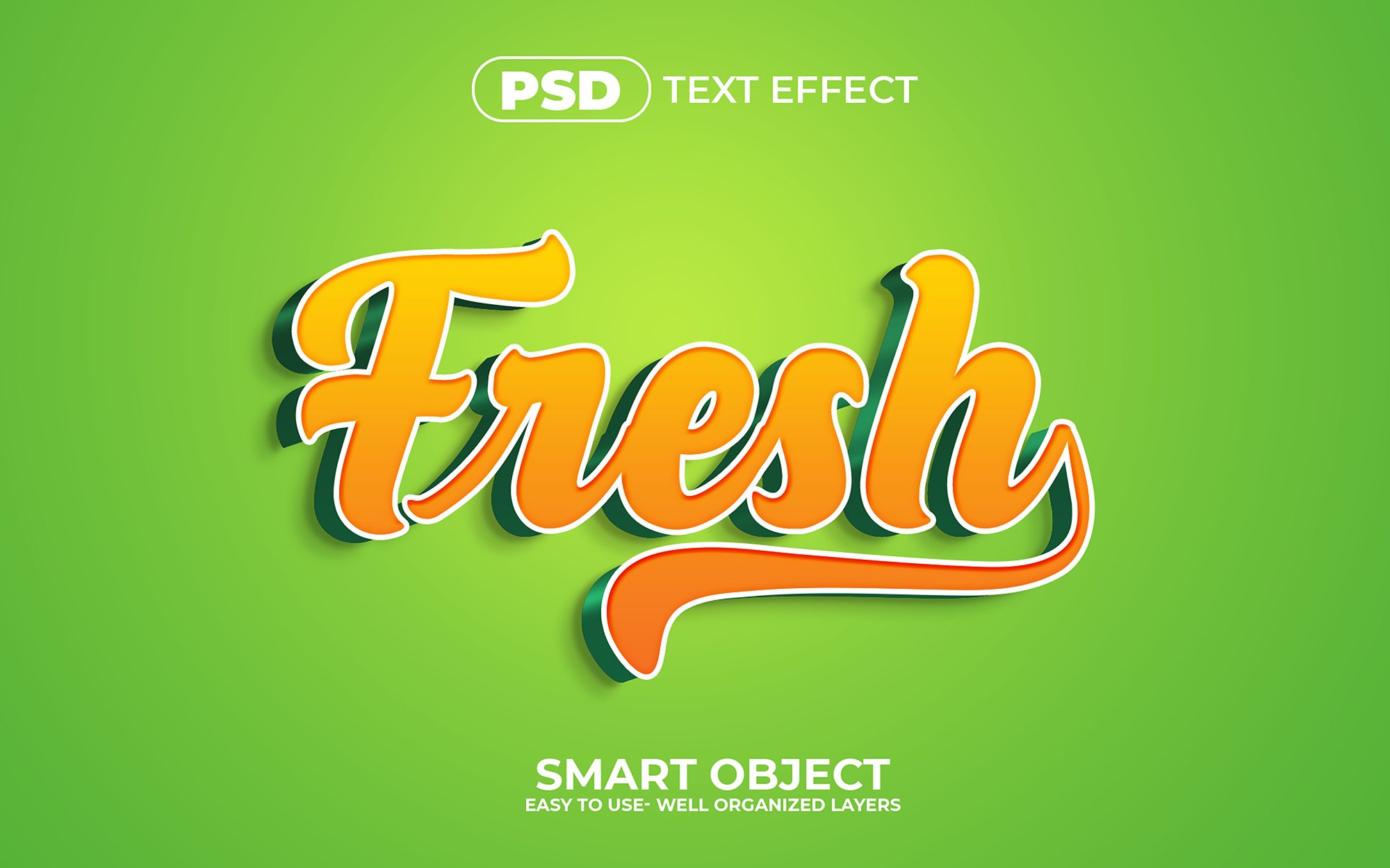 Fresh 3d Editable Text Effect Stylecover image.