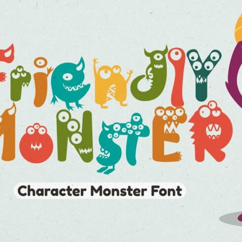 Friendly Monster - Character Font cover image.