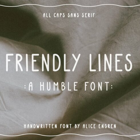 Friendly Lines - Quirky Font cover image.