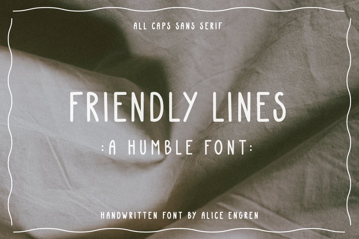 Friendly Lines - Quirky Font cover image.