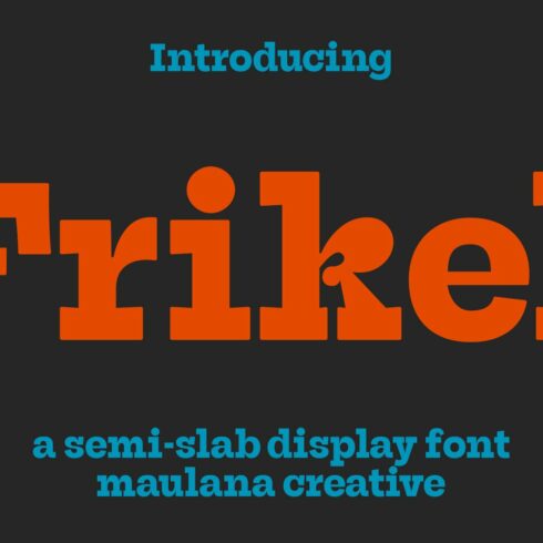 Frikel Semi Slab Display Font cover image.