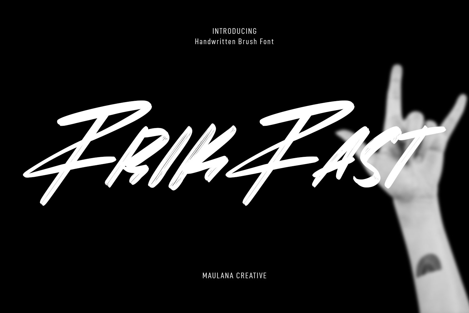 Frikfast Brush Scipt Font cover image.