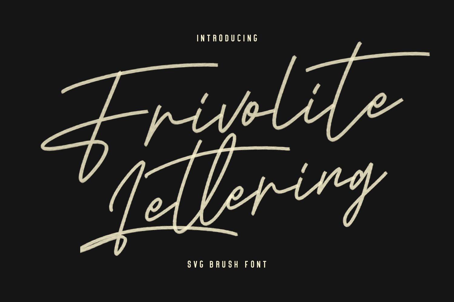 Frivolite SVG Lettering Brush cover image.