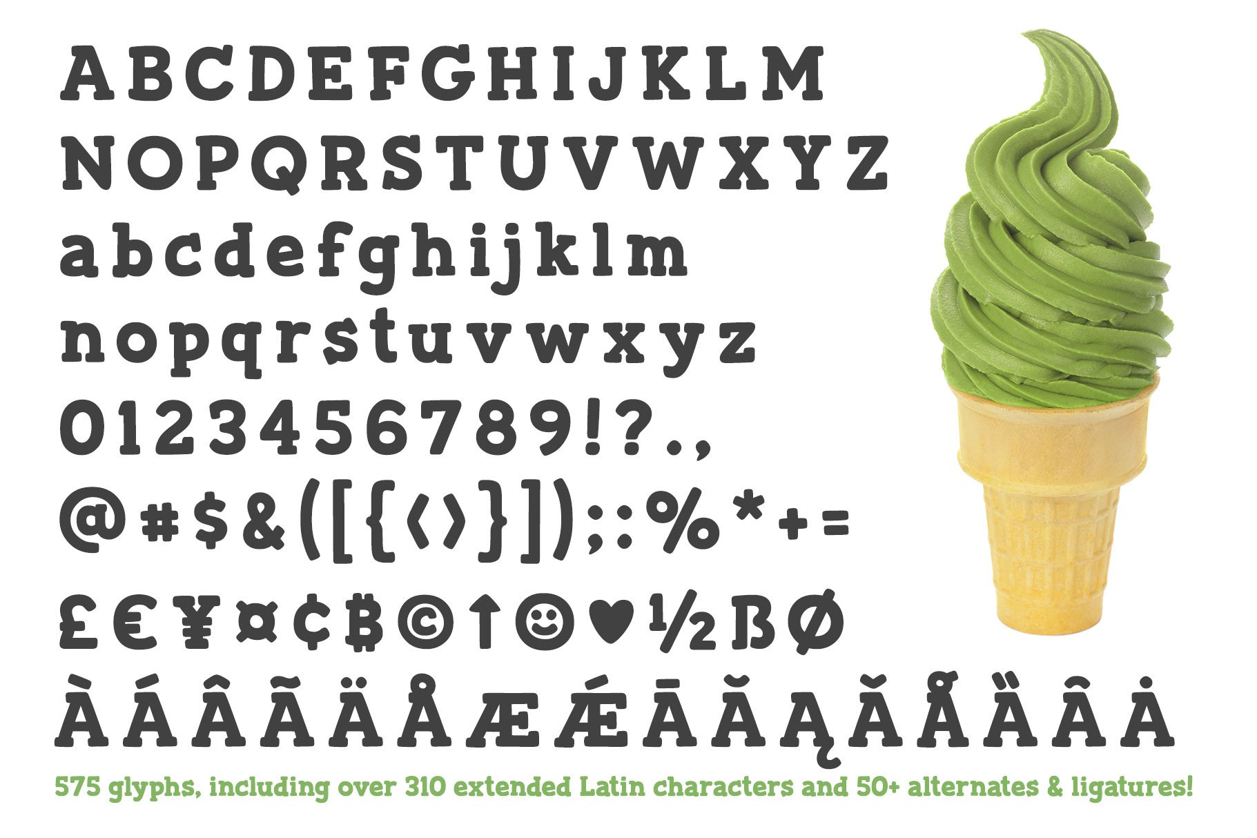 Frogurt: a fat fun slab serif font! preview image.