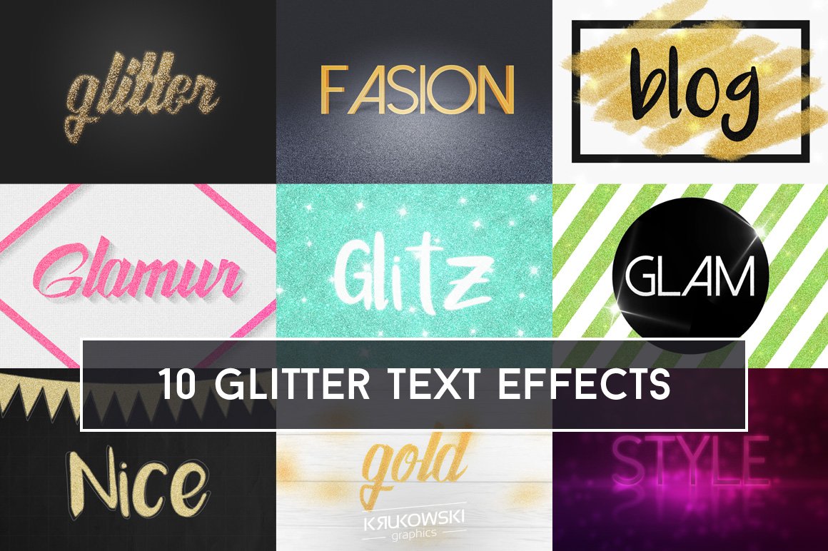 Glitter Text Effectcover image.