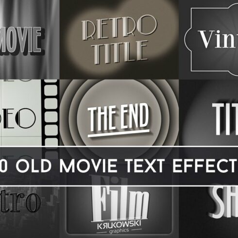 Old Movie Text Effectcover image.