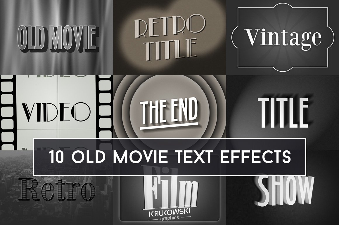 Old Movie Text Effectcover image.