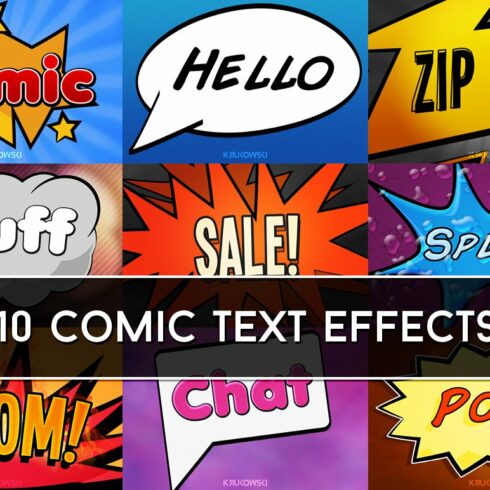 Comic Text Effectscover image.
