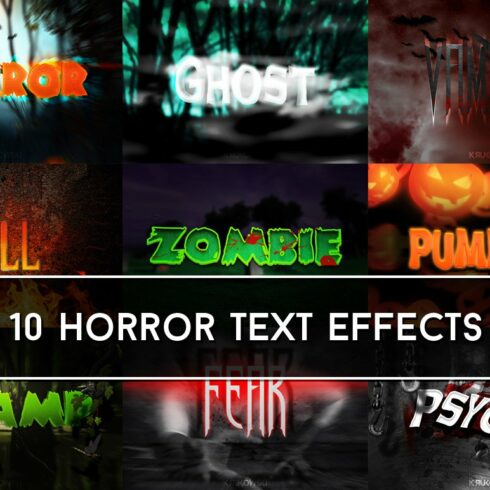 Horror Text Effectscover image.