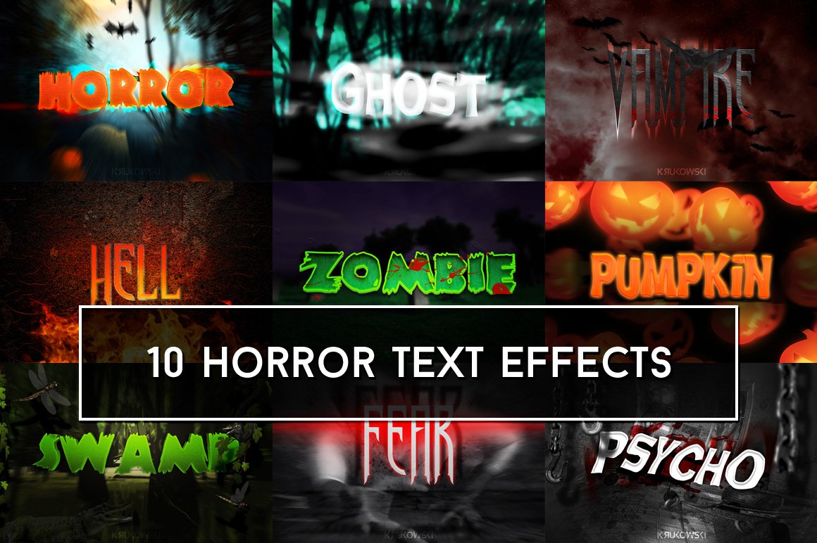Horror Text Effectscover image.