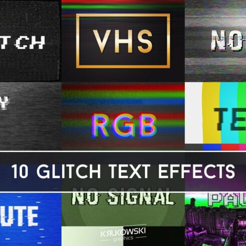 Glitch Text Effectscover image.
