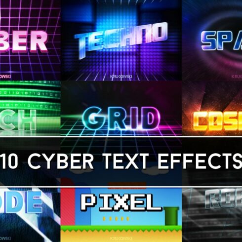 Cyber Text Effectscover image.