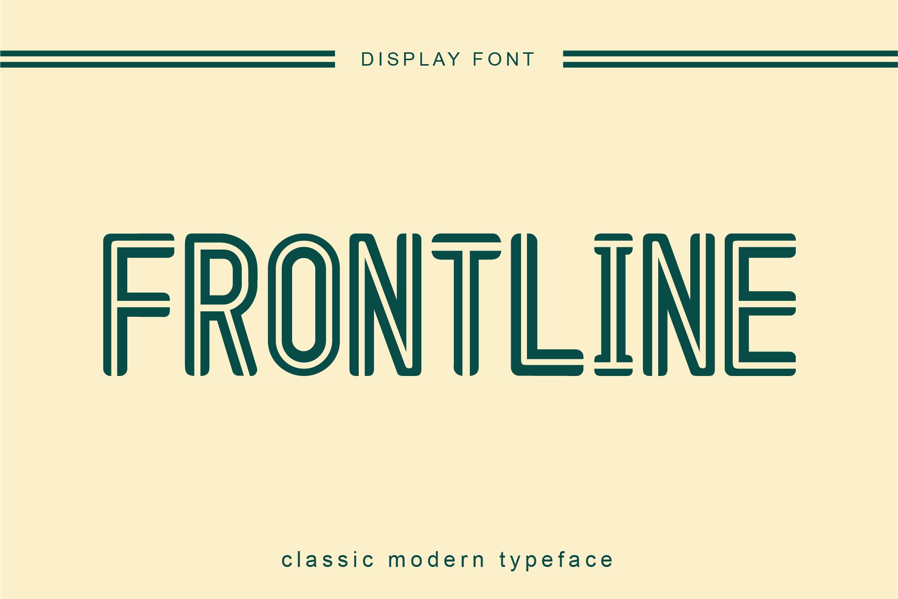 frontline classic font cover image.