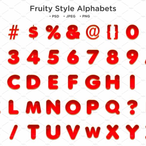 Fruity Style Alphabet Abc Typographycover image.