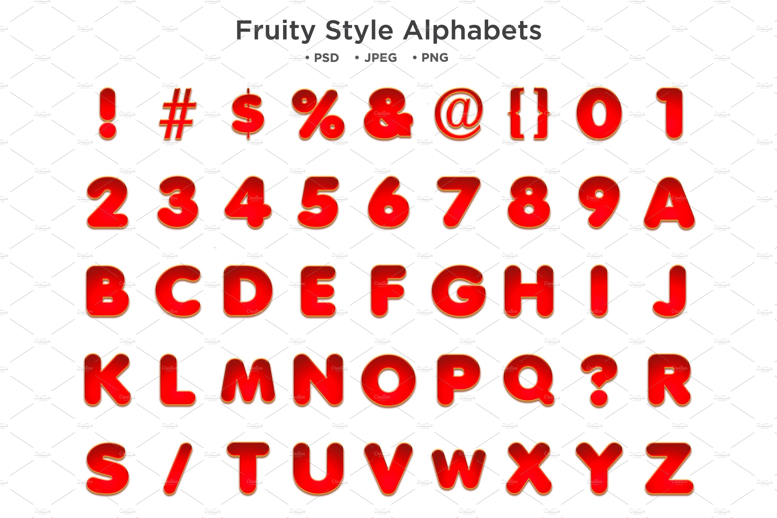 Fruity Style Alphabet Abc Typographycover image.