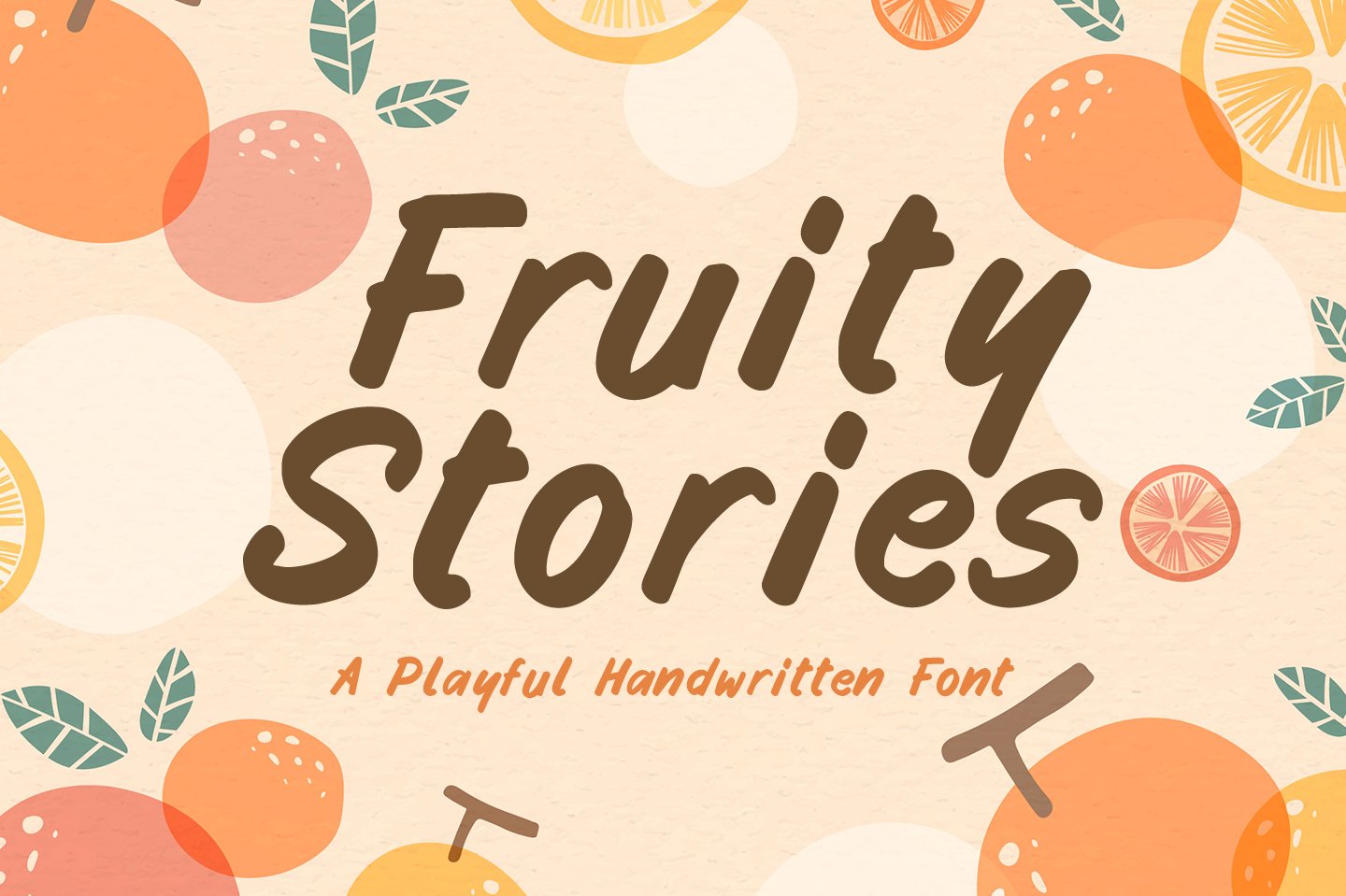 Fruity Stories - Fun Display Font cover image.