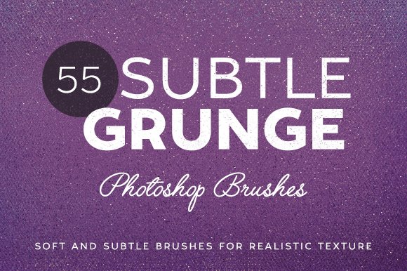 55 Subtle Grunge Brushescover image.