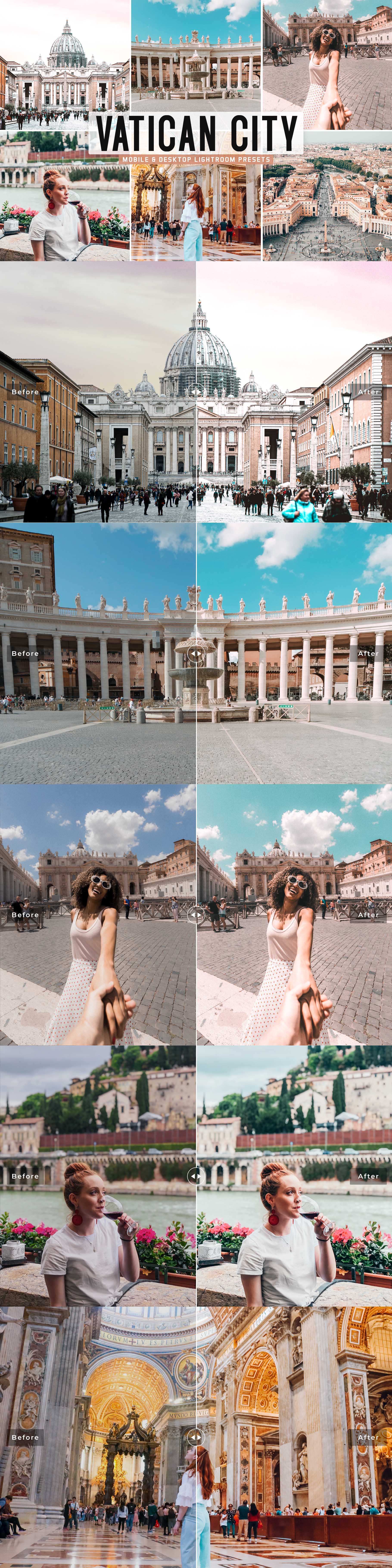 Vatican City Pro Lightroom Presetscover image.