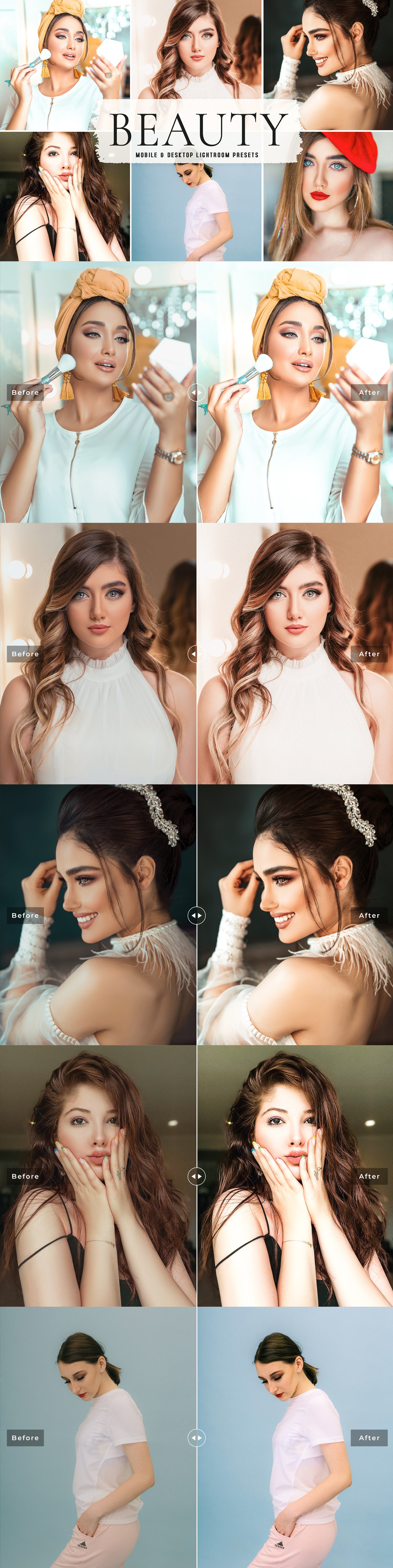 Beauty Pro Lightroom Presetscover image.