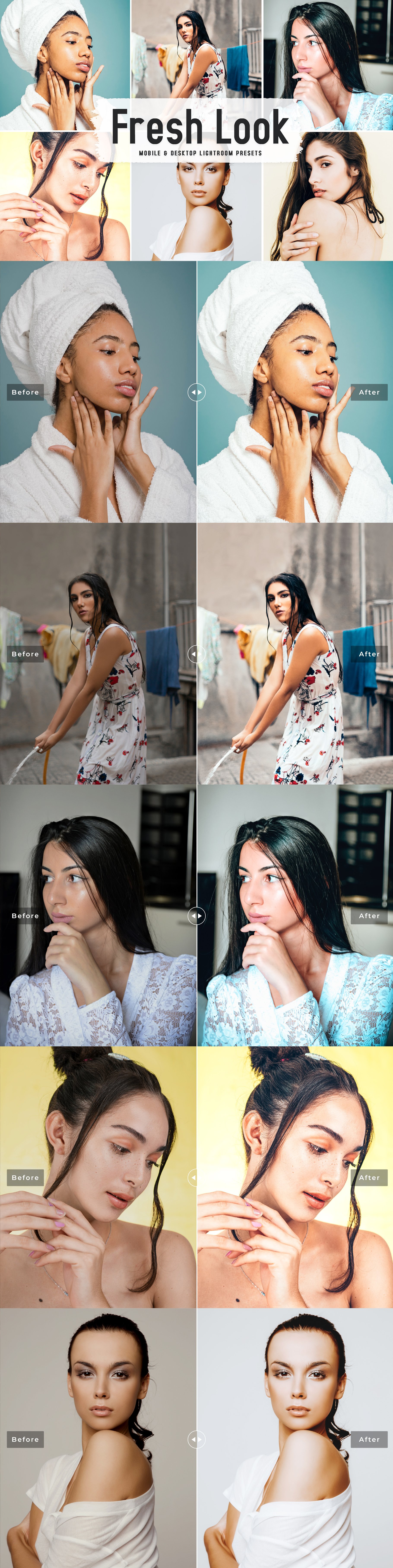 Fresh Look Pro Lightroom Presetscover image.