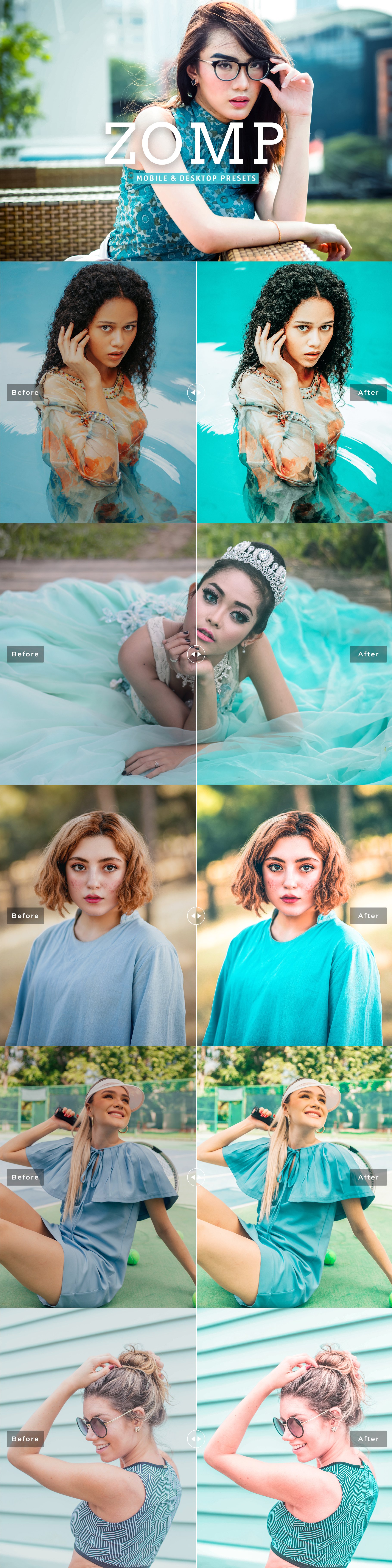 Zomp Pro Lightroom Presetscover image.