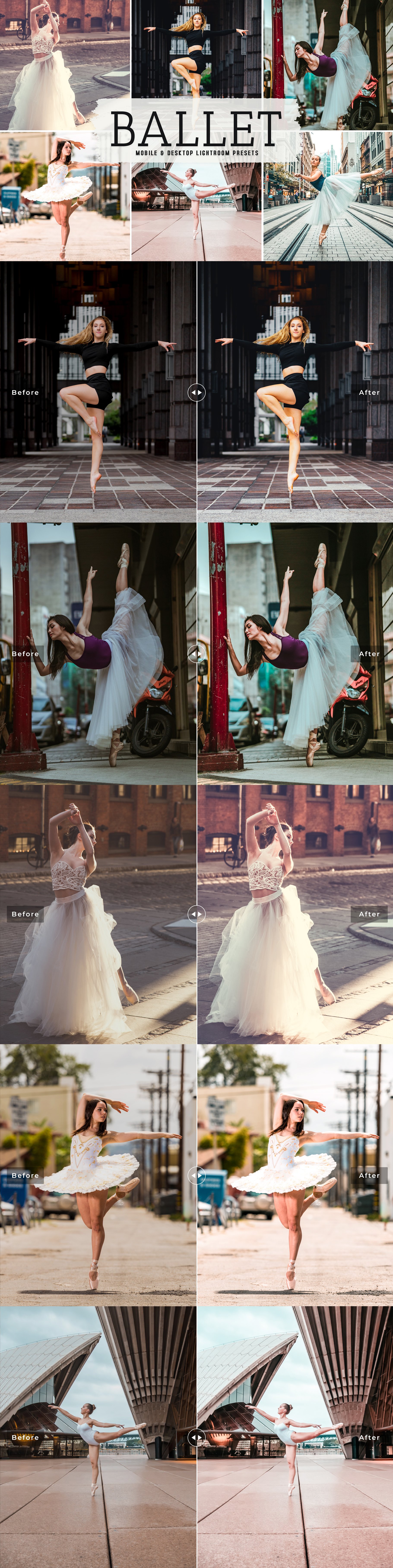 Ballet Pro Lightroom Presetscover image.