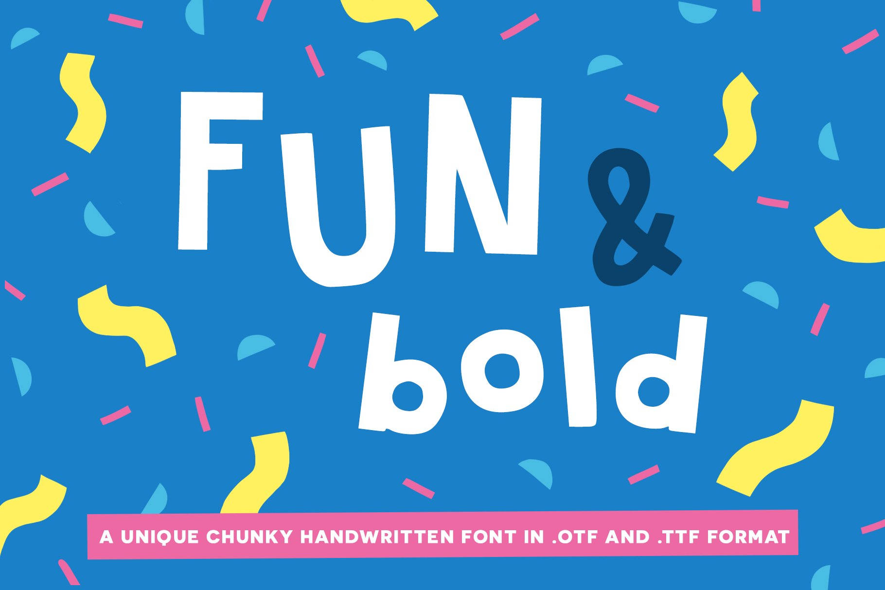 Fun & Bold handwritten font cover image.