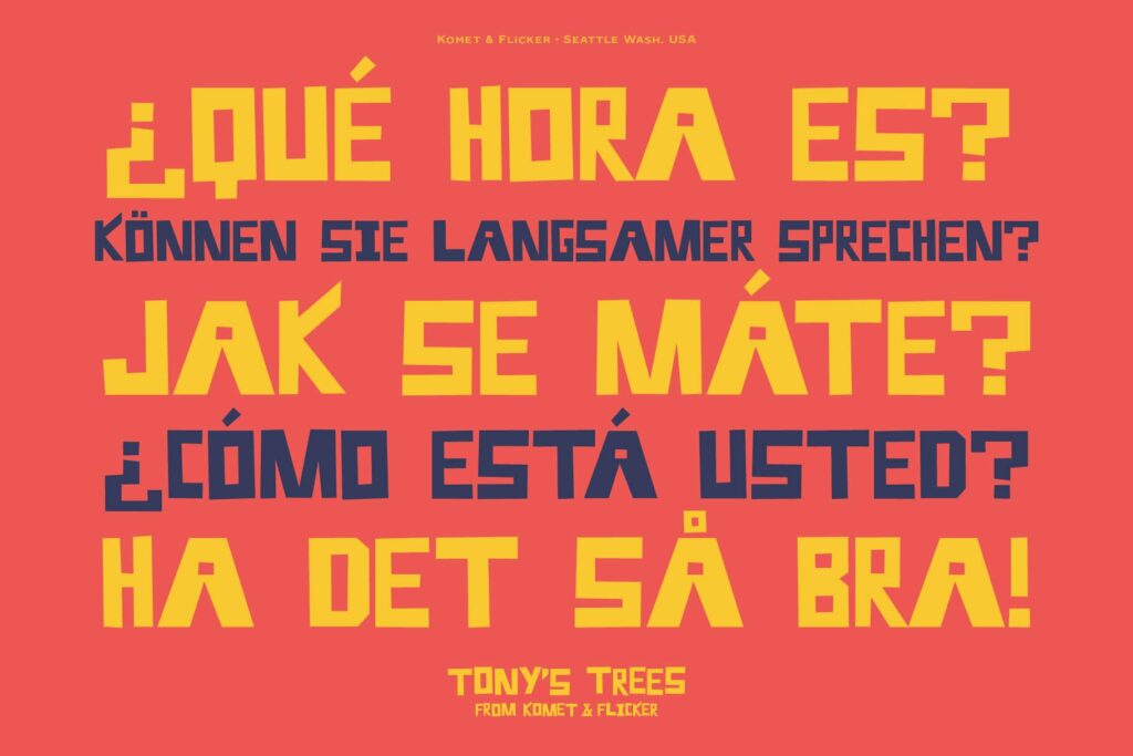 Tony's Trees - Fun Display Font – MasterBundles