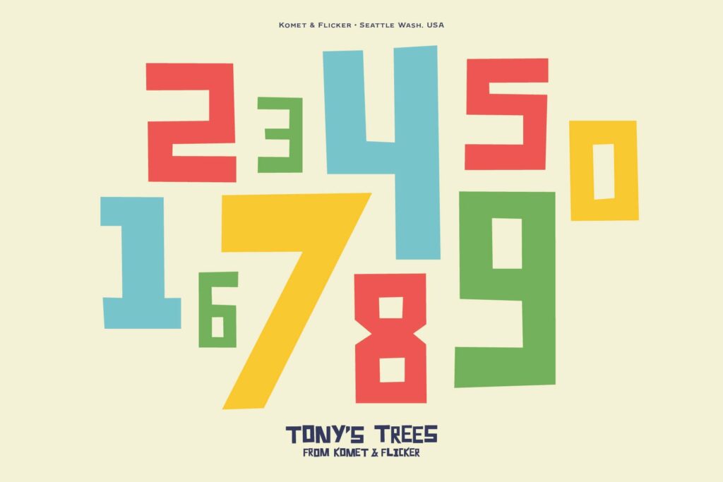 Tony's Trees - Fun Display Font – MasterBundles