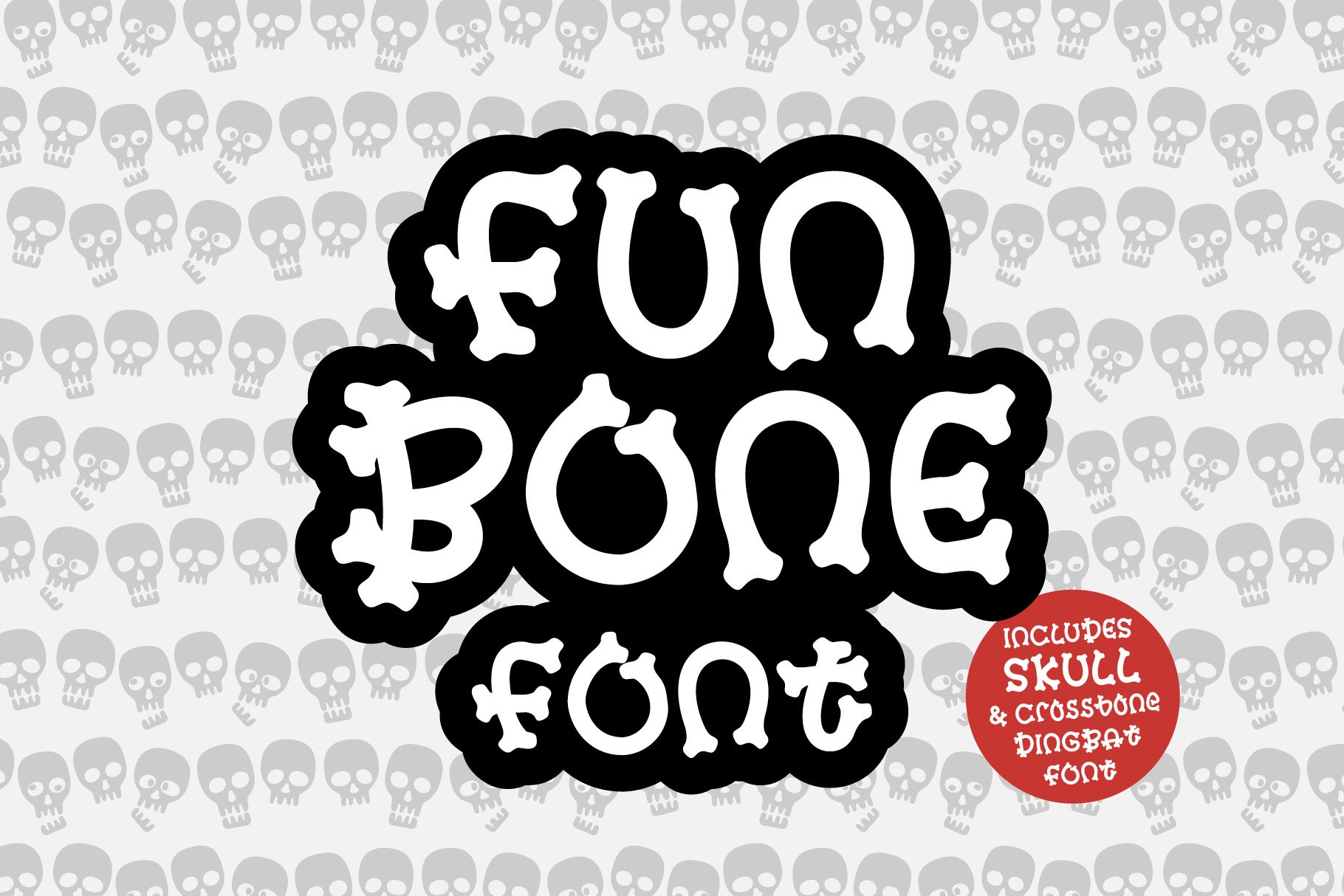 FUN BONE FONT | a Halloween Font cover image.