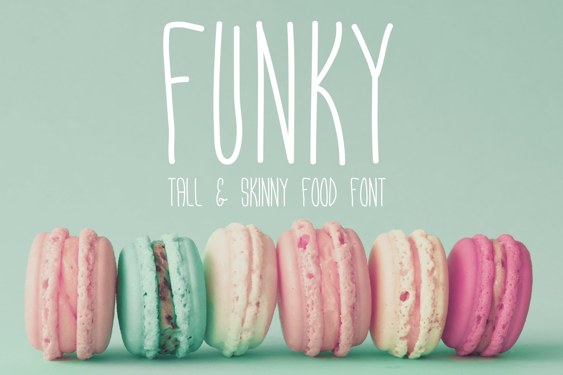 Funky - Tall & Skinny Typeface cover image.