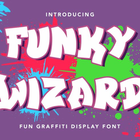 FunkyWizard - Graffiti Display Font cover image.