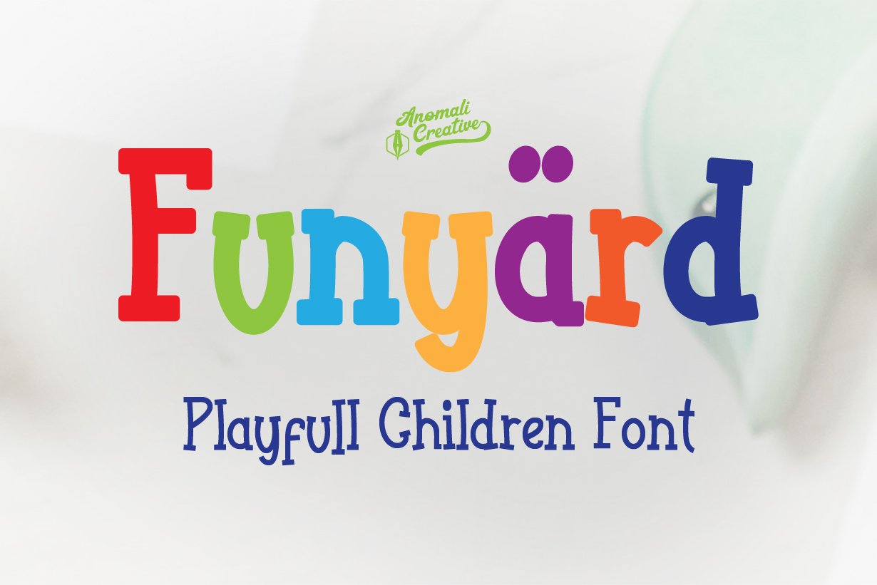Funyard - Playful Cute Kids Font cover image.