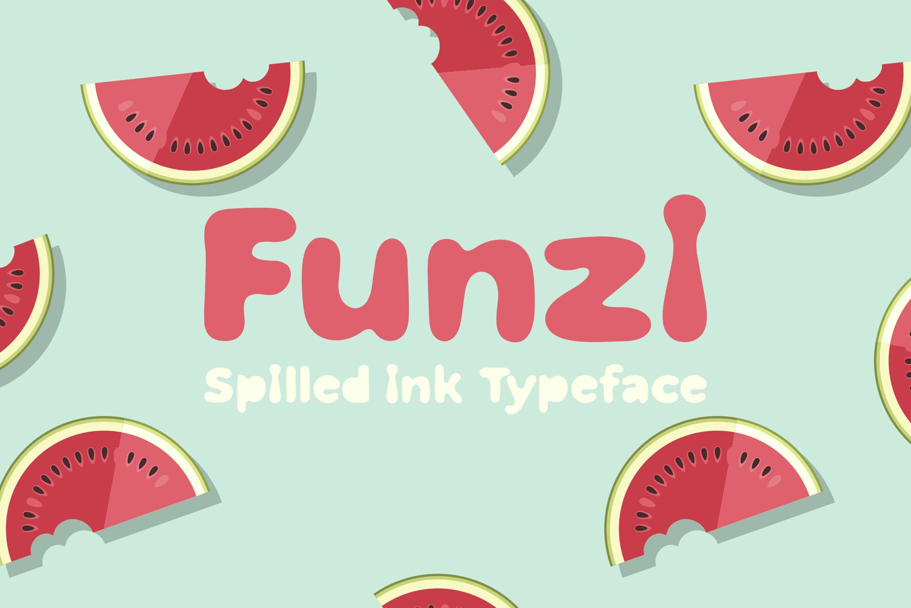 Funzi - Spilled Ink Typeface cover image.