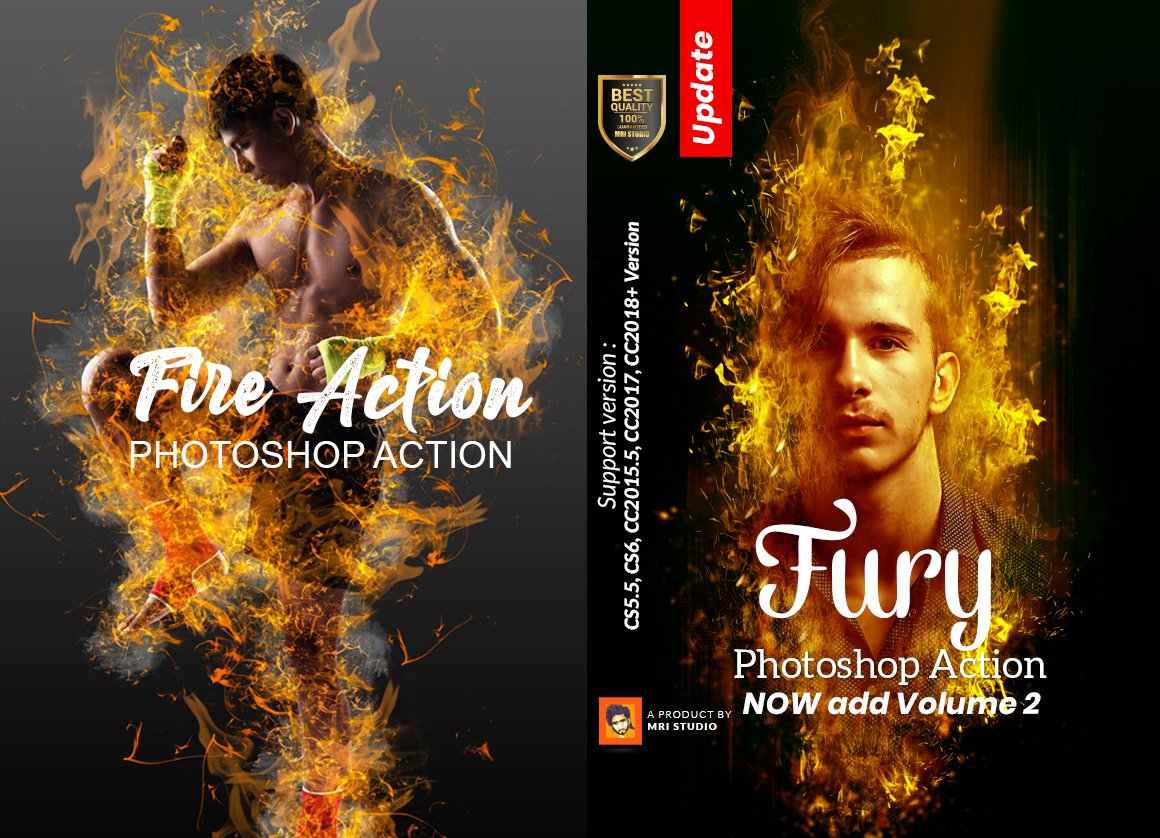Fury Photoshop Actioncover image.