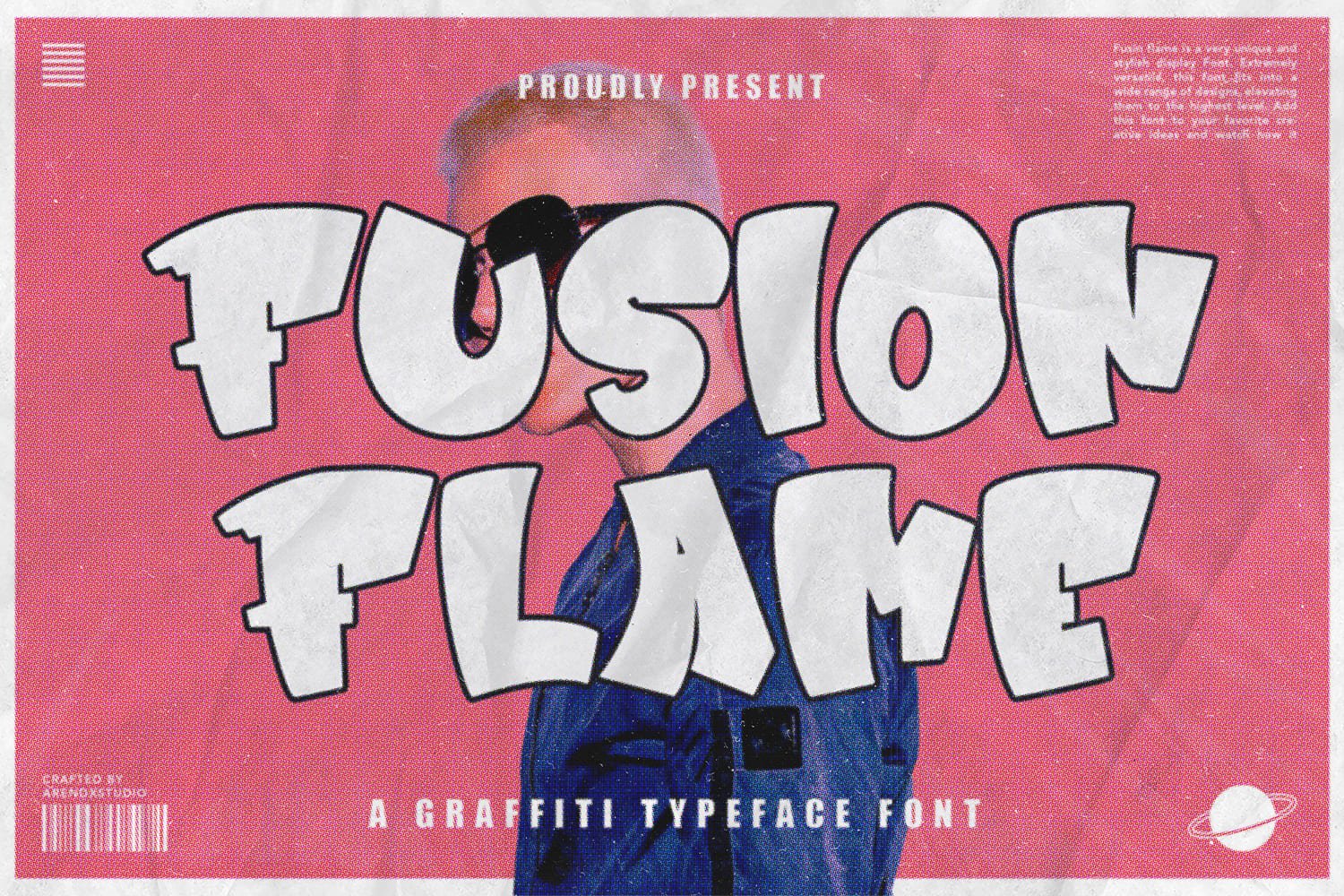 Fusion Flame - Graffiti Display Font cover image.