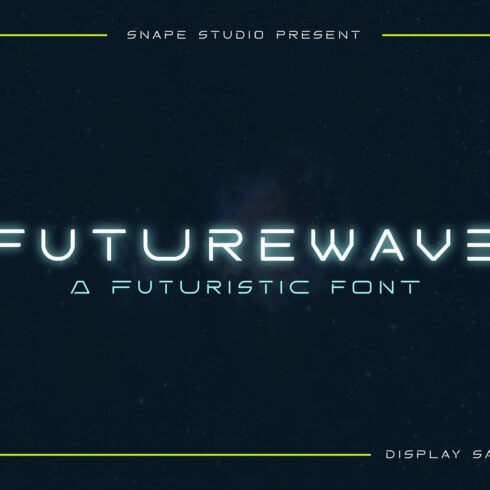 Futurewave - Futuristic Font cover image.