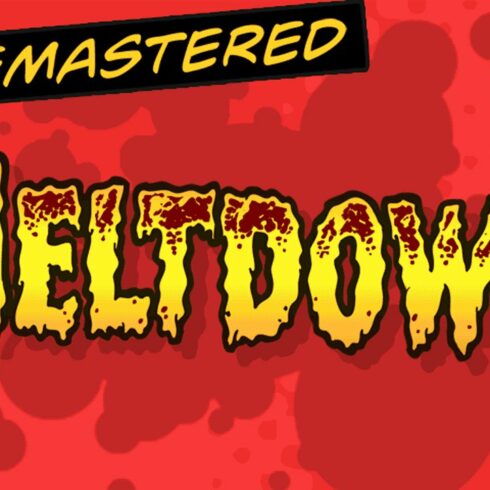 Meltdown - drippy horror comic font cover image.