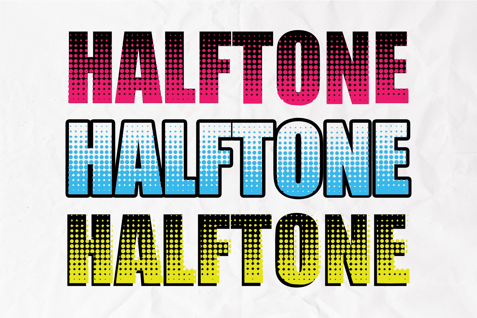 Halftone Black preview image.